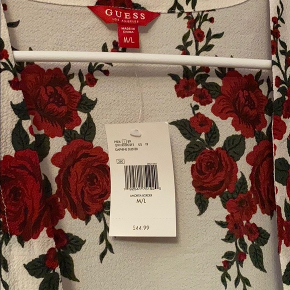 NWT GUESS ROSE 🌹 Duster - Picture 3 of 5